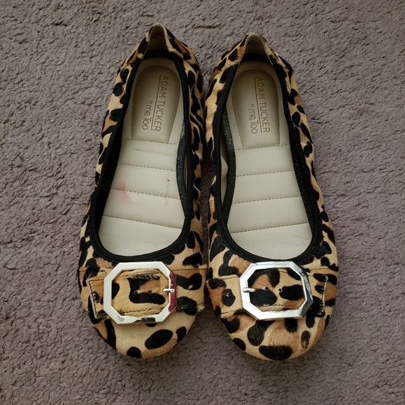 me too Shoes - Me Too pony hair leopard comfort flats Sz 7.5